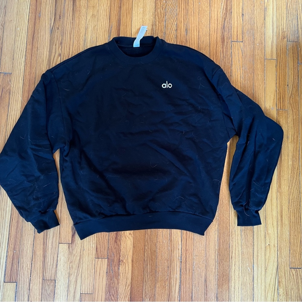 Alo Black Crewneck Sweatshirt